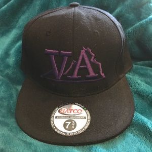 VA Fitted Cap - Black/ Purple - HatCo - Sz 7-3/4